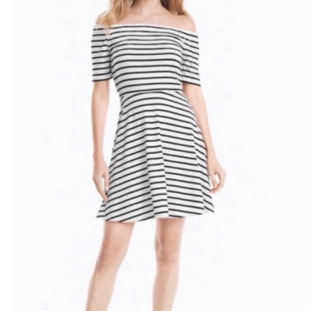 WHBM Skater Off Shoulder Dress